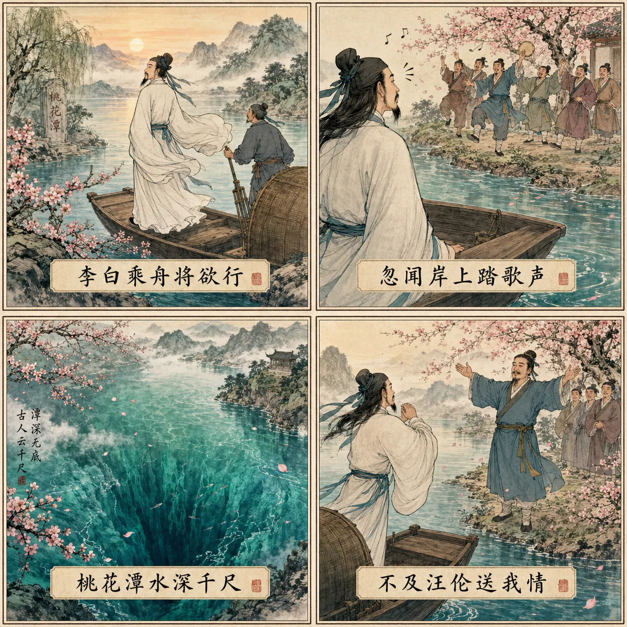 四宫格连环画