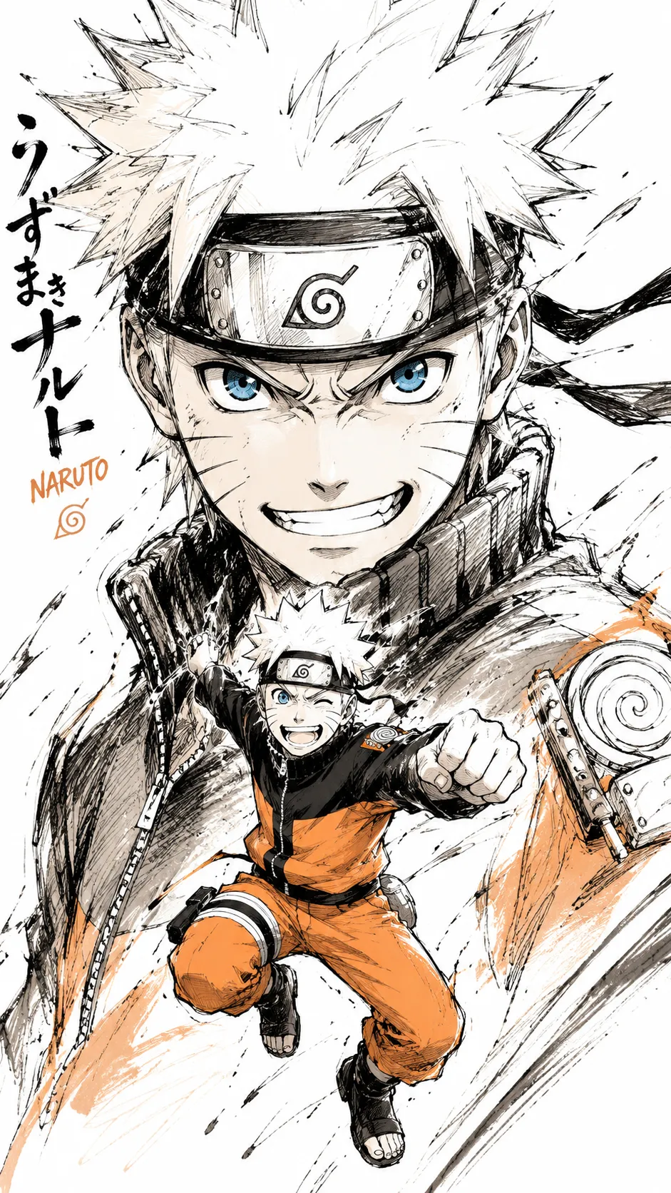 涂鸦速写风热血漫画海报