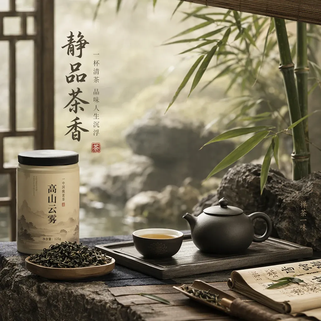 茶叶茶具雅致意境