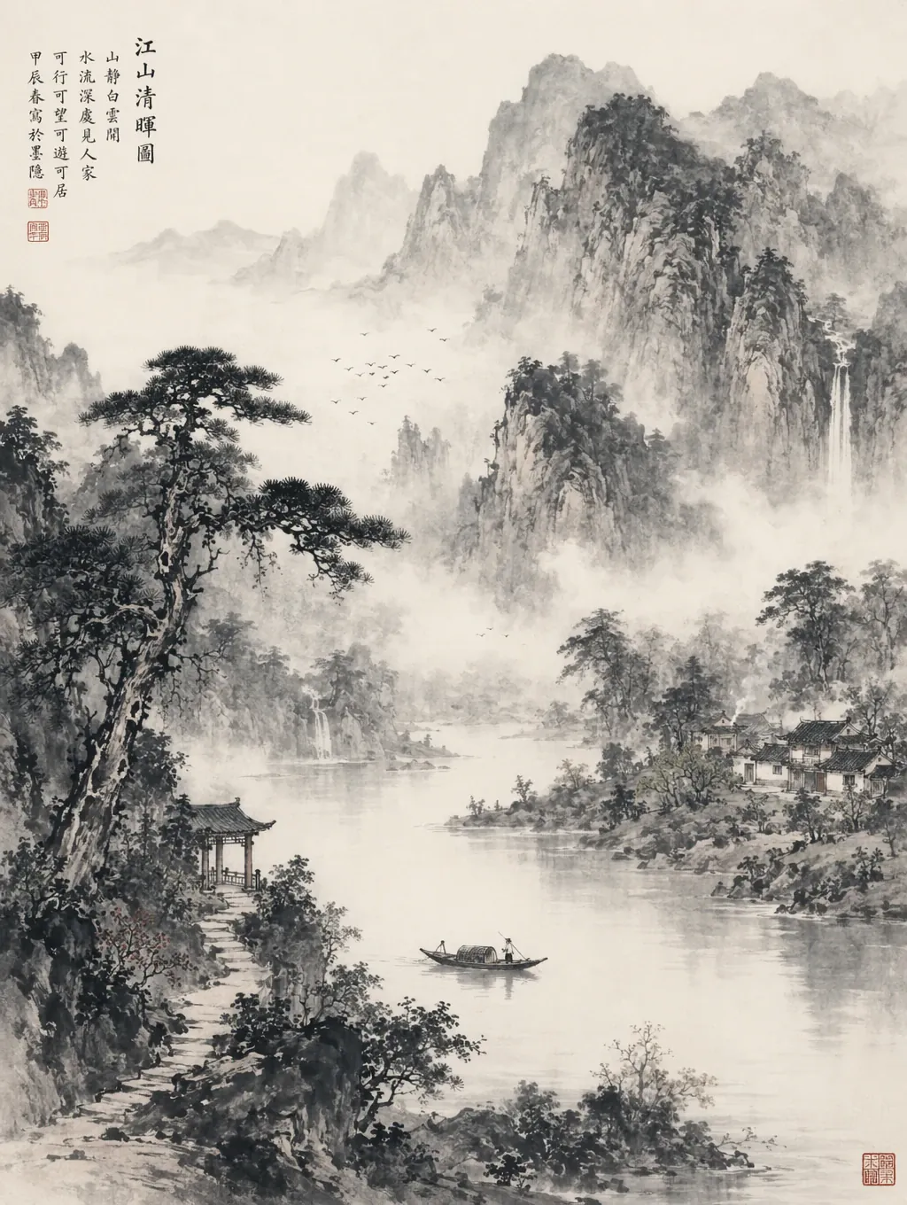 中国风山水意境