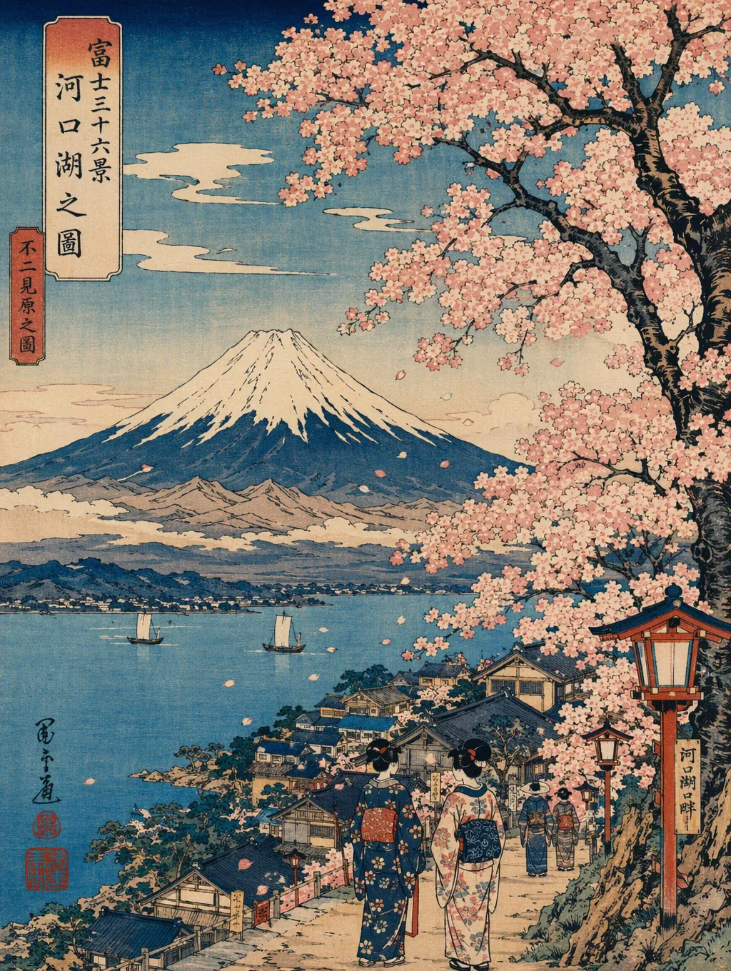 日式浮世绘风景