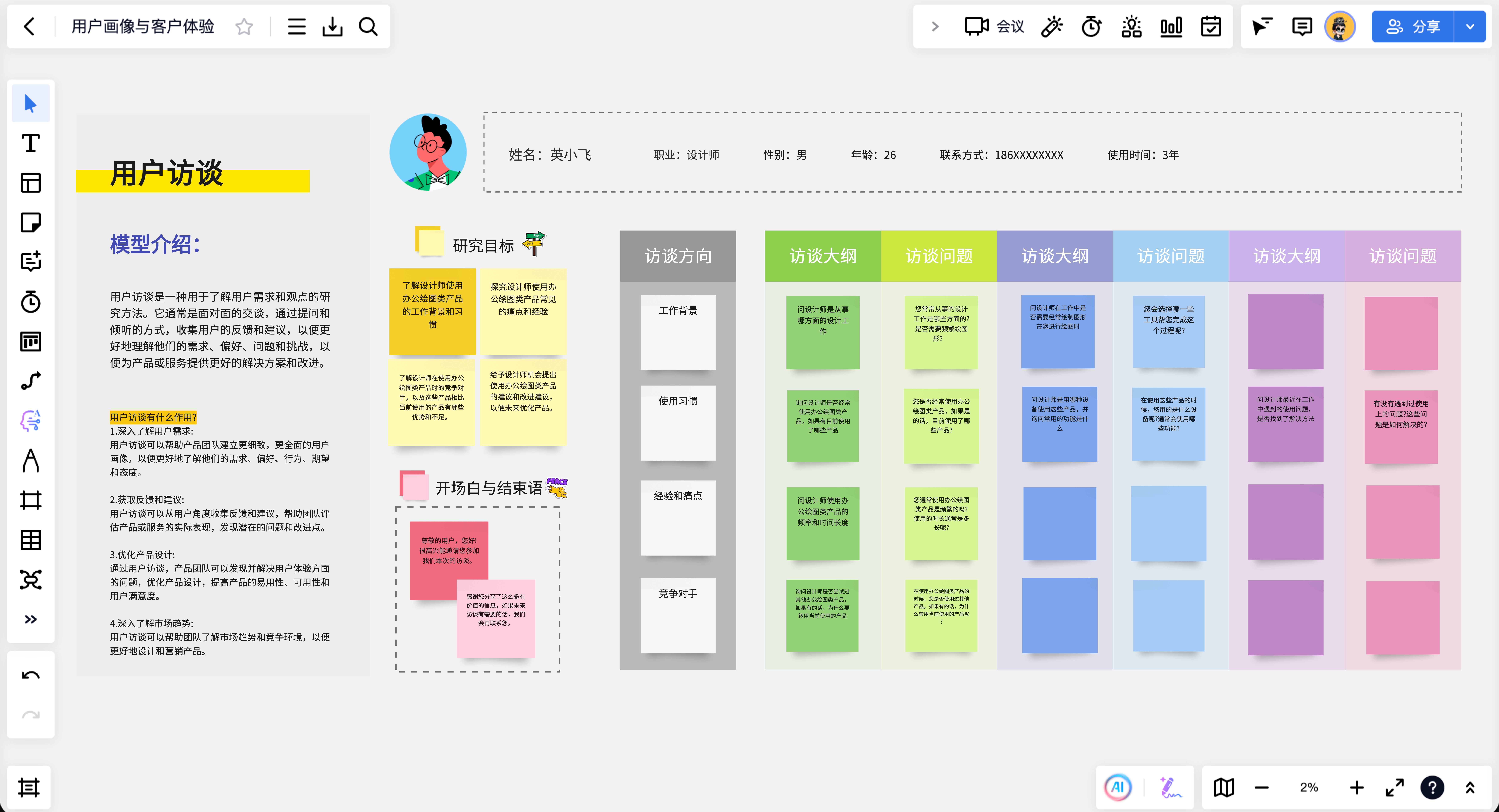 用户研究报告示例