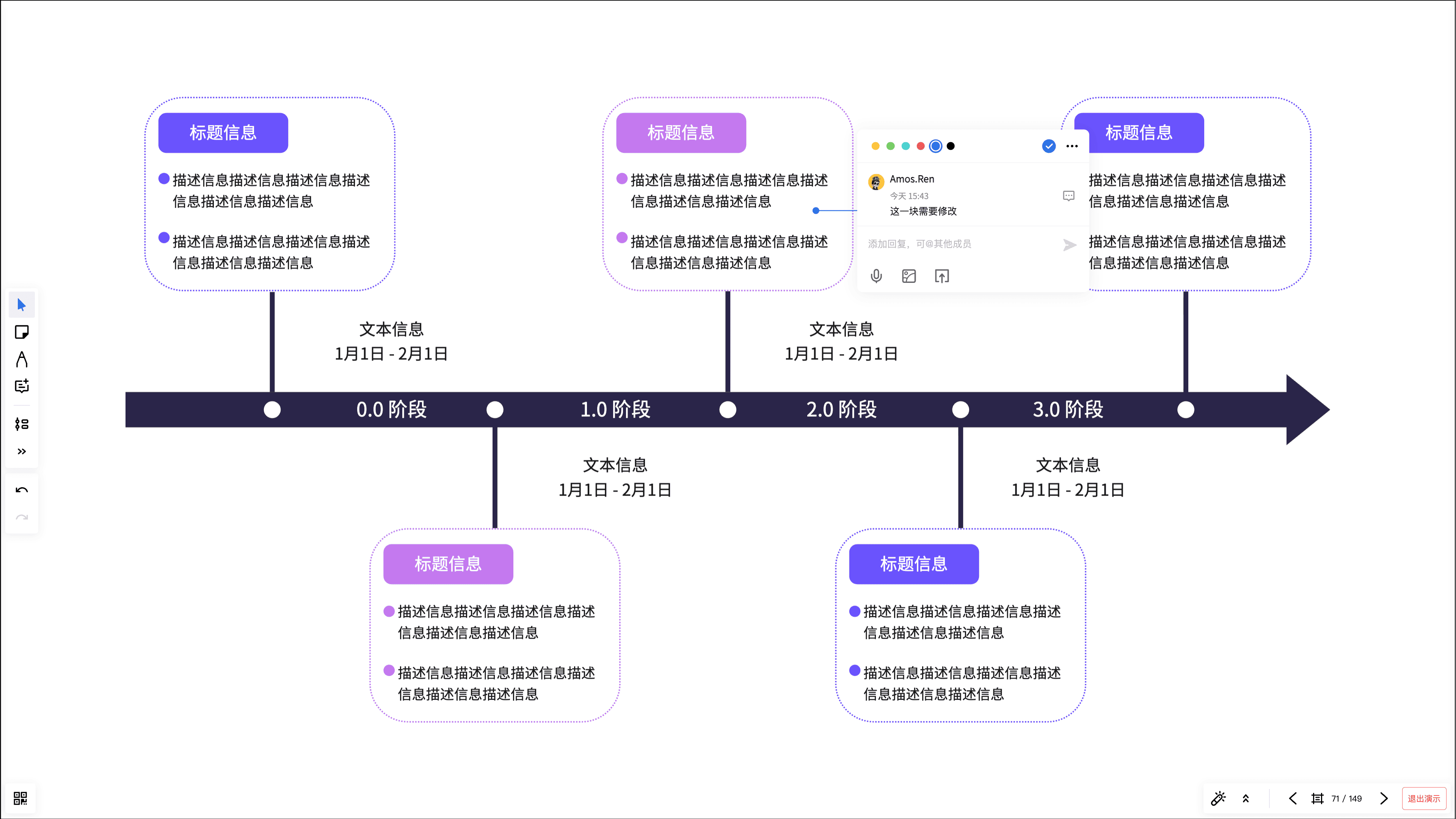演示分享或导出示意